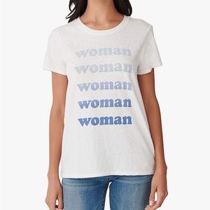 Lucky Brand Women's Short Sleeve Crew Neck Woman Graphic Tee